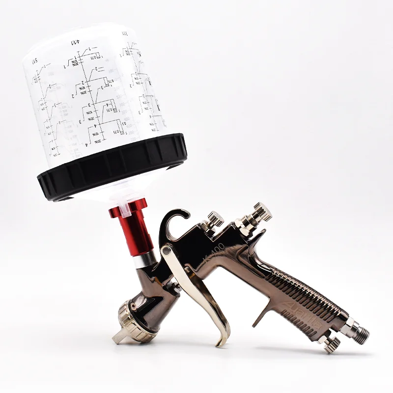 LVMP High Quality Spray Gun Auarita K-400 Car Finish Painting 1.4mm 1.7mm Nozzle Gravity Paint Gun 600cc Cup With no clean cup