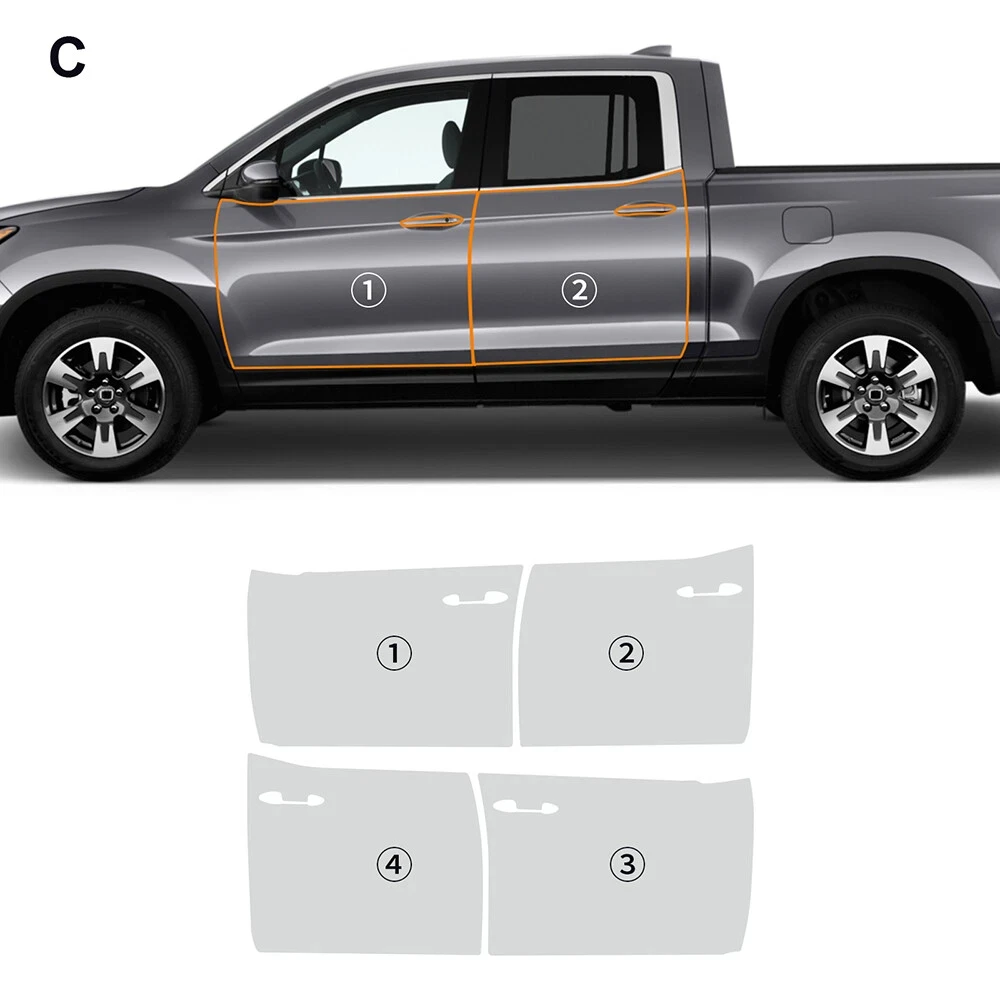 

8.5Mil Pre-cut PPF For Honda Ridgeline 2017-2020 TPU Bumper Clear Paint Protection Film Scratch-Resistant Exterior Accessories
