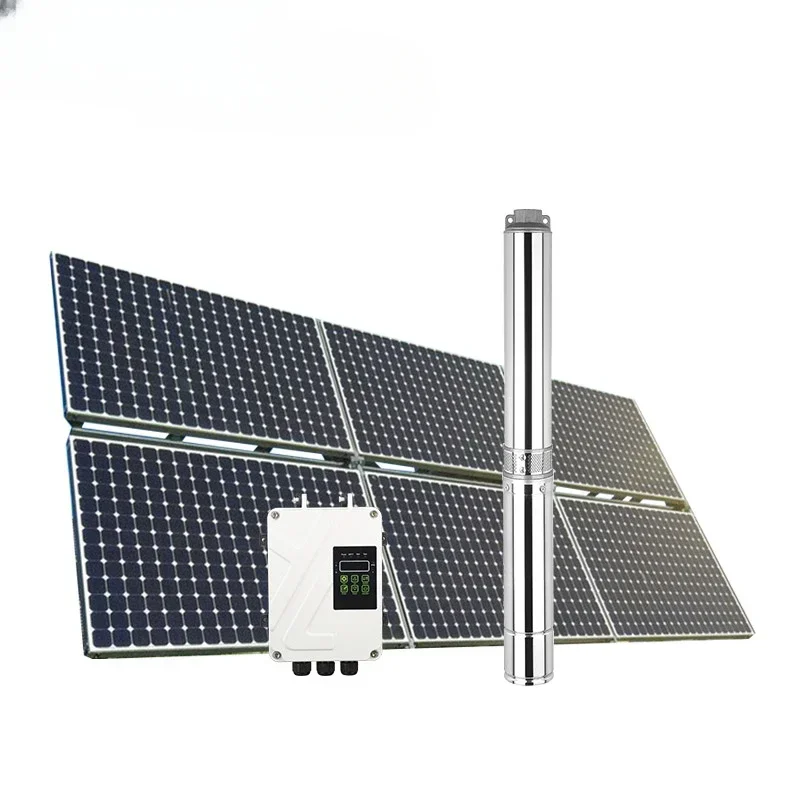 YYHC4inch off grid solar pumping system dc powered underground water pump