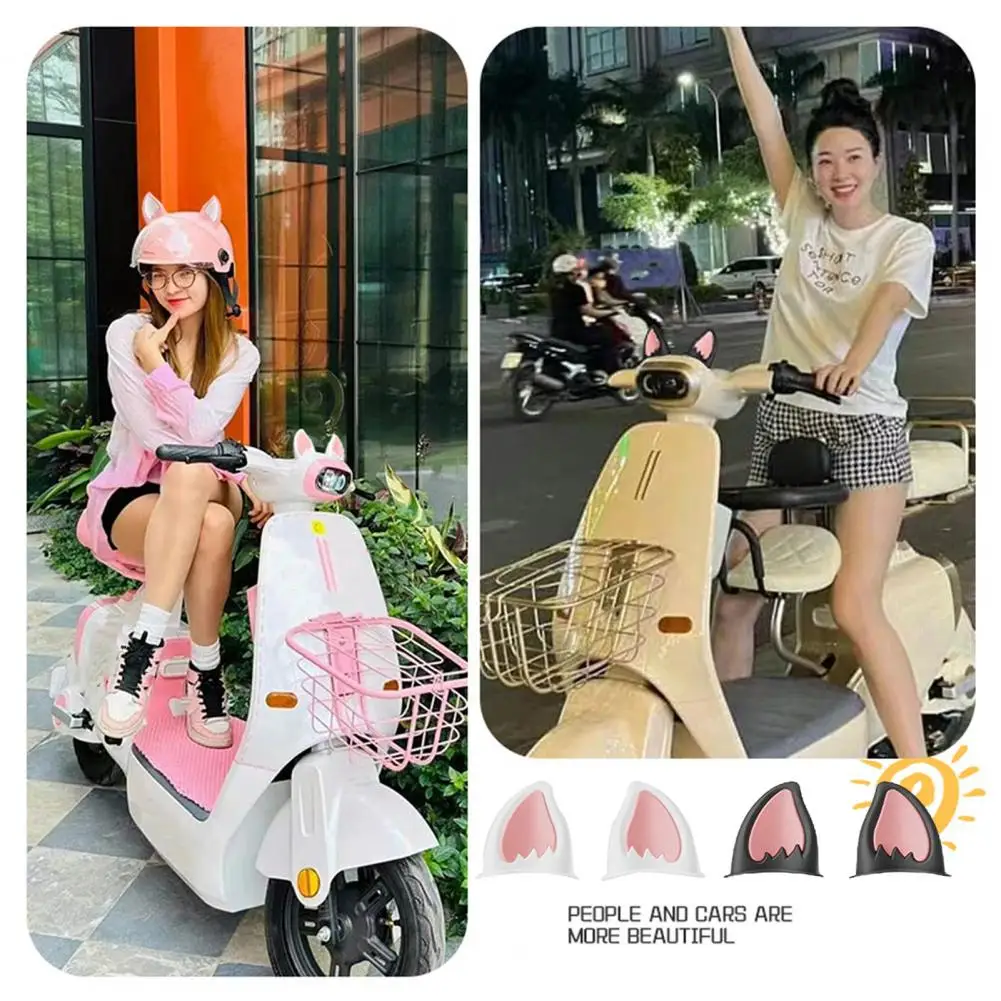 Helmet Ear Decoration Helmet Decoration Ear Cat Ear Motorcycle Helmet Decorative Accessories for Scooter Bicycle for Motorbike