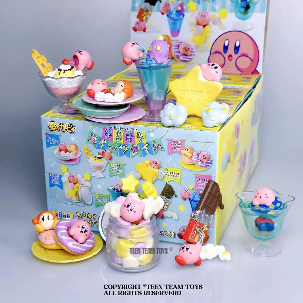 إعادة من كيربي توينكل الحلويات الوقت لعبة الكبسولات صندوق أعمى صغير الحلوى تمثال اللعب سطح المكتب تحصيل حلية الاطفال اللعب هدية