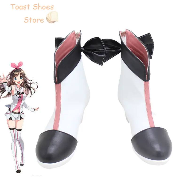 

Kizuna Ai Cosplay Shoes Halloween Carnival Boots PU Leather Shoes Vtuber Cosplay Props Costume Prop