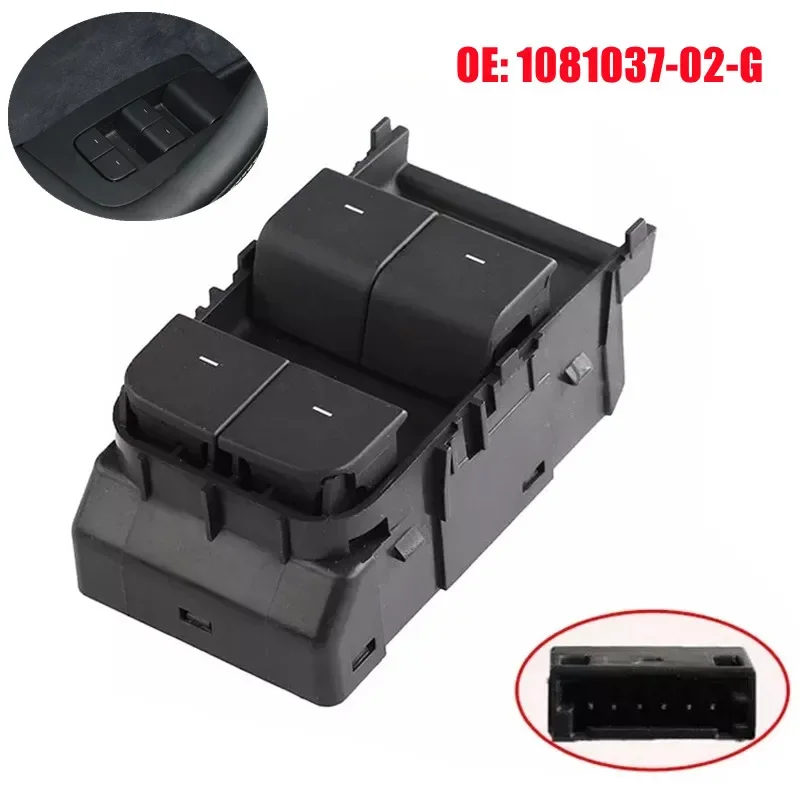 1081037 -02-G لطراز تسلا Y/3 2021 2022 2023 سيارة كهربائية أمامية يسار نافذة التحكم رافع زر التبديل #1