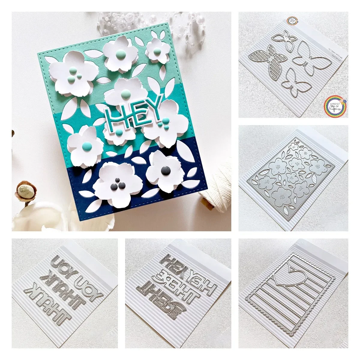 2026 Clearance Sale Alphabet Flower Pattern Metal Cutting Dies Scrapbook Diary Decoration Embossing Template DIY Greeting Card