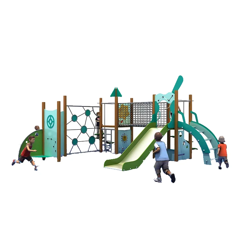 EO-Moetry Fashion Design PE Board Children's Outdoor Playground Equipment Preschool Outside Playsets&