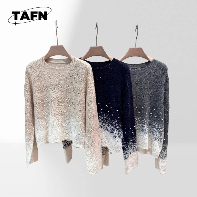 

Мужской свитер из смесовой шерсти, теплый и модный вязаный свитер для холодной погоды, элегантный, удобный для повседневных прогулок AJ2806