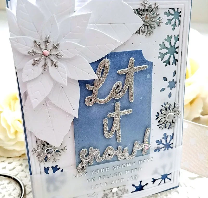 

Металлические вырубные формы Piggy Craft: фон с снежинками, трафареты для скрапбукинга, ножи для вырезания, штампы, трафареты для творчества