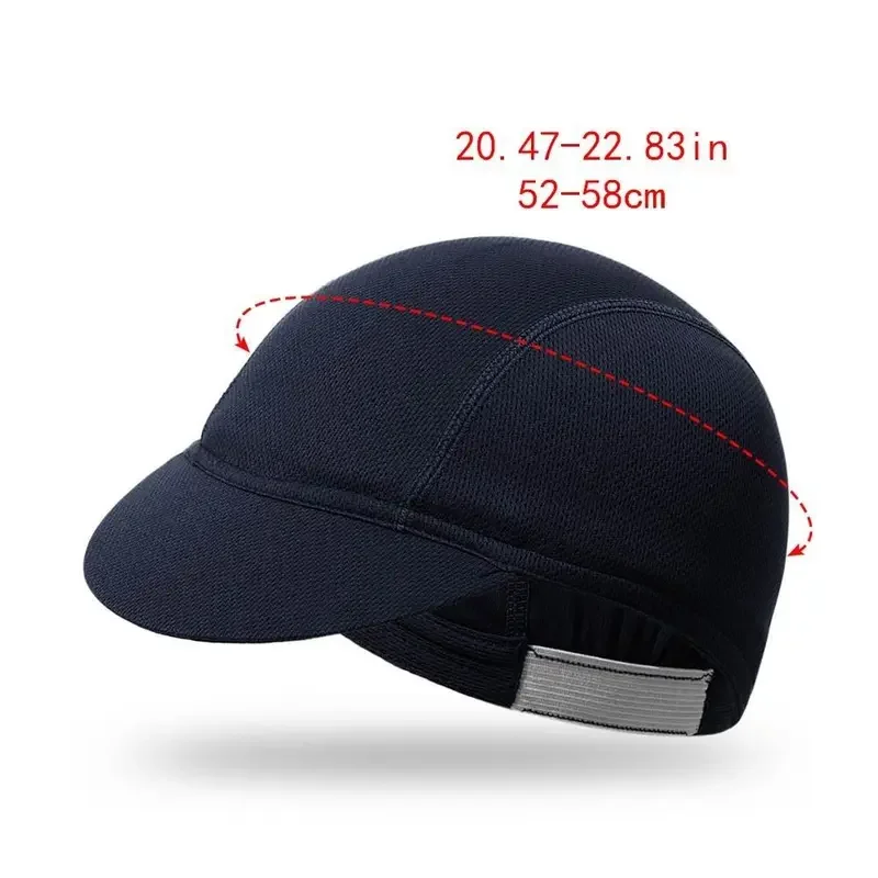 New Cycling Cap Bicycle Hat With Visor UV Protection Sun Block Headwear For Men Women Road Bike Head Caps Helmet Liner