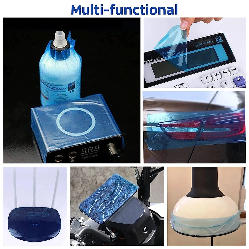 1200 قطعة حاجز الوشم فيلم لفة 7 ألوان الأسنان طبقة رقيقة واقية التفاف الشريط عزل غشاء الإصدار فيلم الوشم اكسسوارات #6