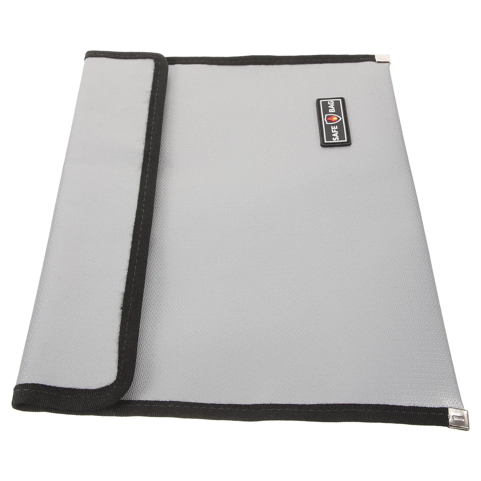 

Fireproof File Bag Portable Document Organizer Water Resistant Receipt Container Office Tax Bills Contract Storage Zipper Pouch