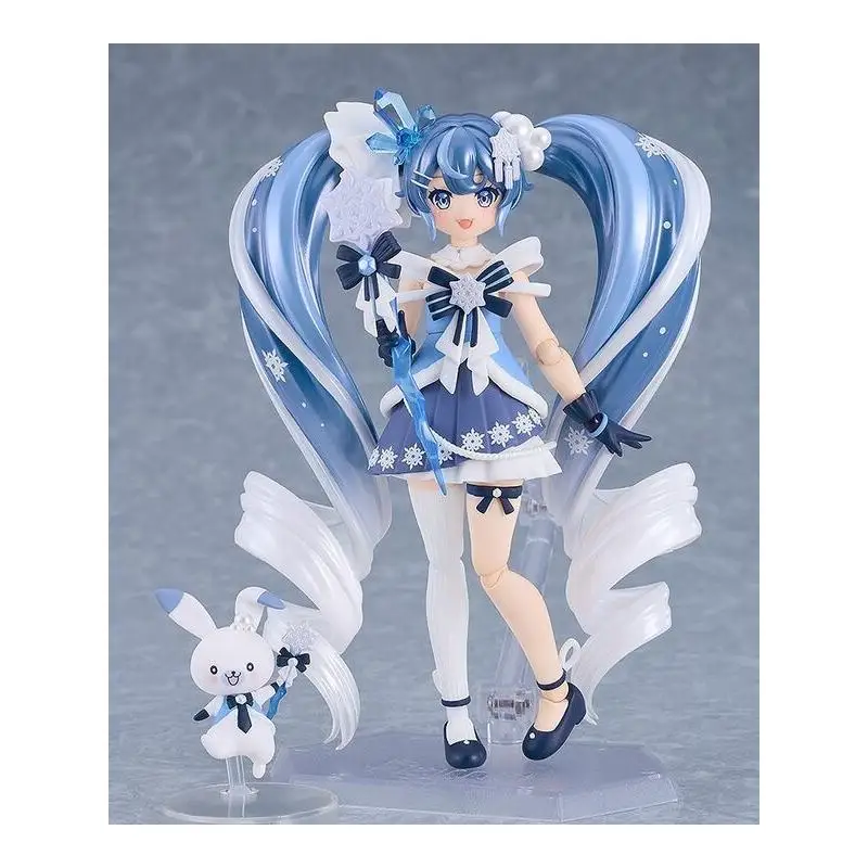 Genuine Licensed by Bandai- Vocaloid - Hatsune Miku - Rabbit Yukine - Figma (#669) - Snow, Crystal Snow Ver. (Good Smile Company