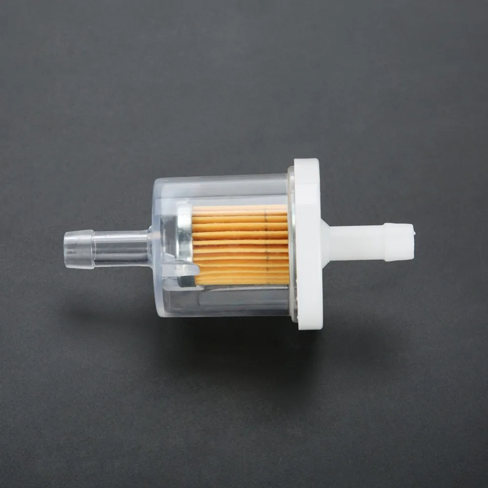 12PCS Beige Inline Fuel Filter High Performance Fliter Paper Fuel Gas Filter Replacement Part for 493629 691035 5065D 49019-7001