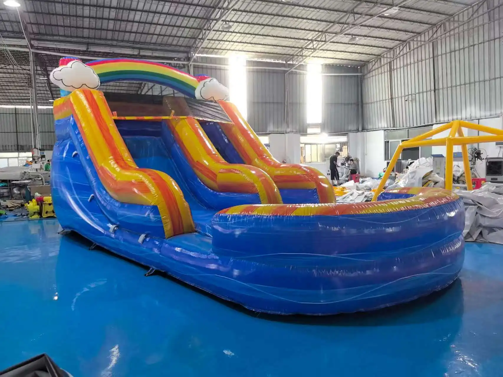 التجارية نفخ ترتد القلعة المياه الشريحة نفخ ترتد بركة ملونة نفخ بركة الشريحة #1