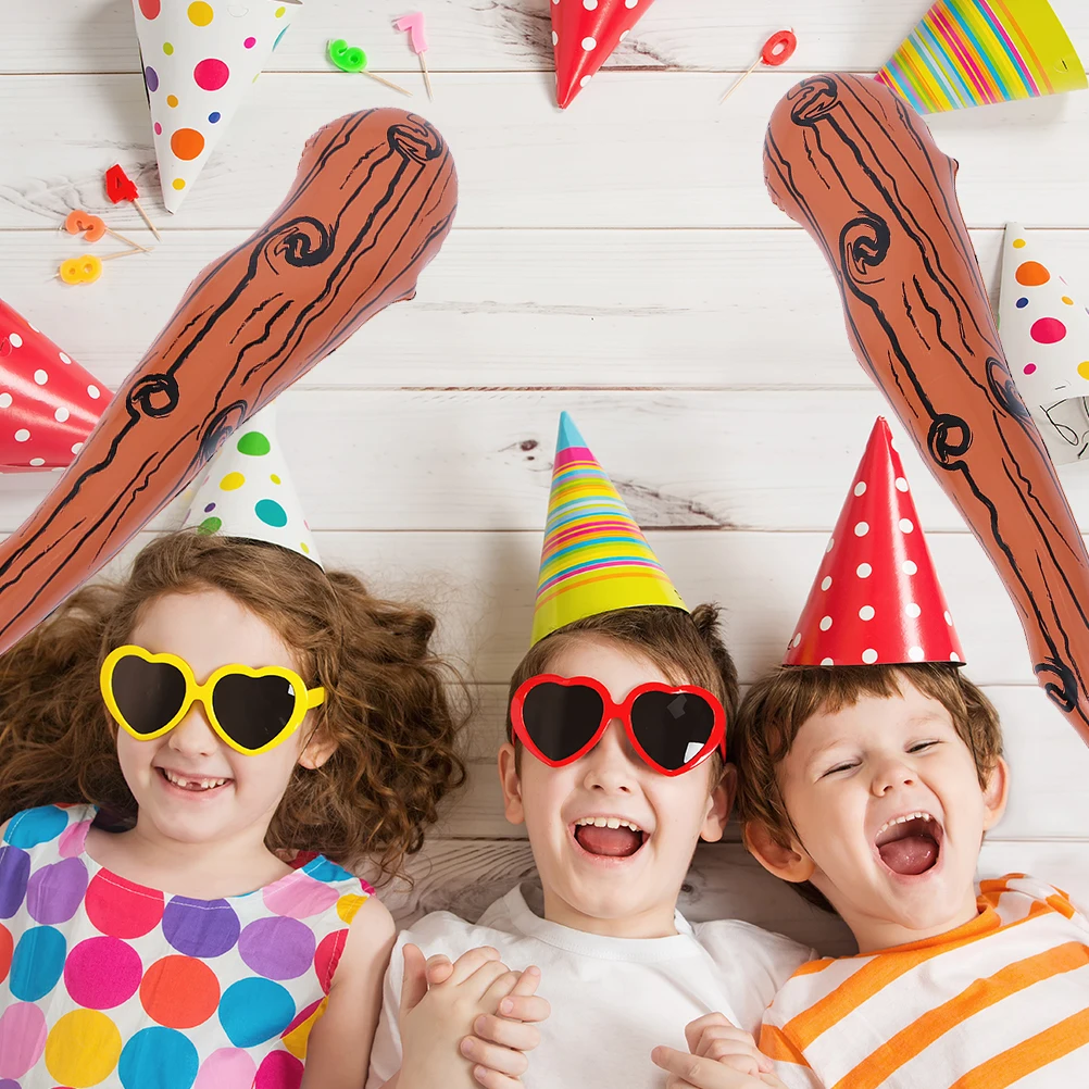 

2Pcs PVC Baseball Bat Soft Inflatable Toy for Concert Show Party Favors Bright Colors Safe Enjoy