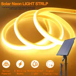 24V COB Solar Neon Light Strip Flexible Lights Self-Adhesive Tape LED Diode Rope IP67 Dimmable Backlight Cold Natural Warm White