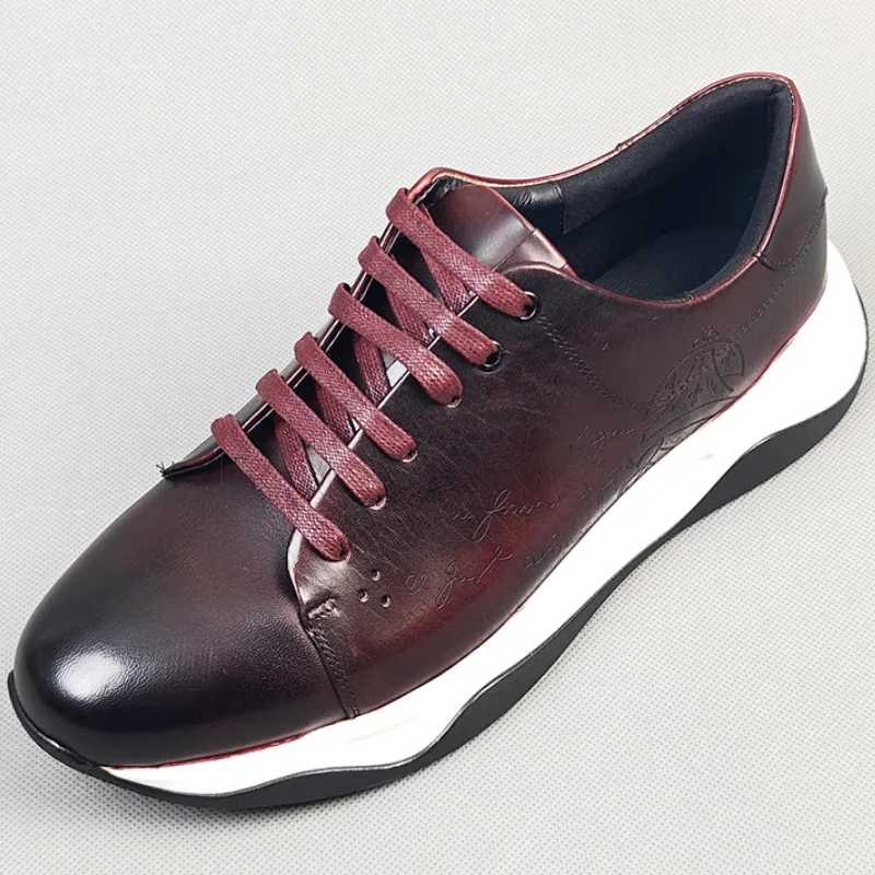 

High-end business leather shoes made of top-grain cowhide for men, stylish British style men's leather shoes x1