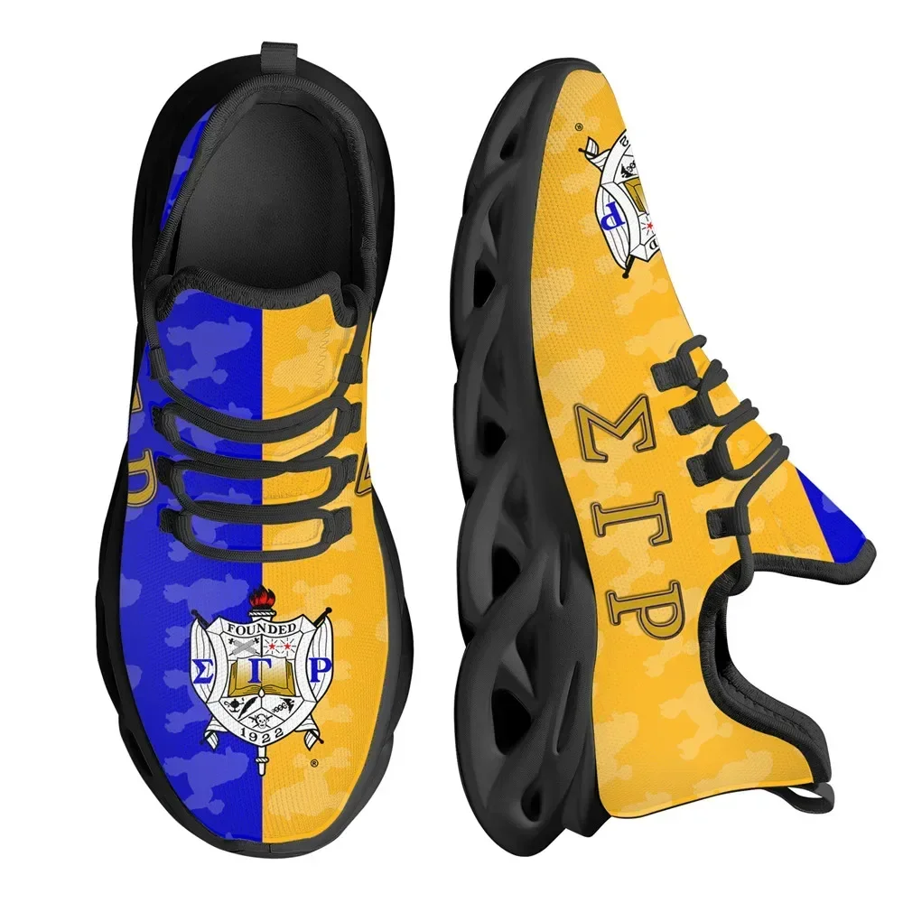 

Women Shoes Lace-up Mesh Shoes Sigma Gamma Rho Poddles Breathable Running Shoe Wear-resistant Tennis Flat Shoes Hot