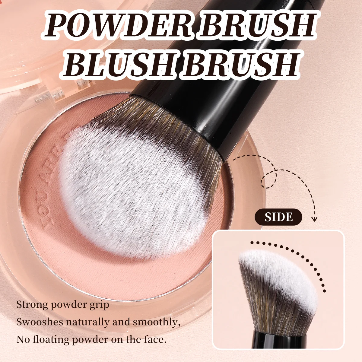 MAANGE Juego de brochas de maquillaje, 5 uds., brochas para detalles de corrector y base, brochas de maquillaje suaves para crema líquida en polvo, mezcla impecable