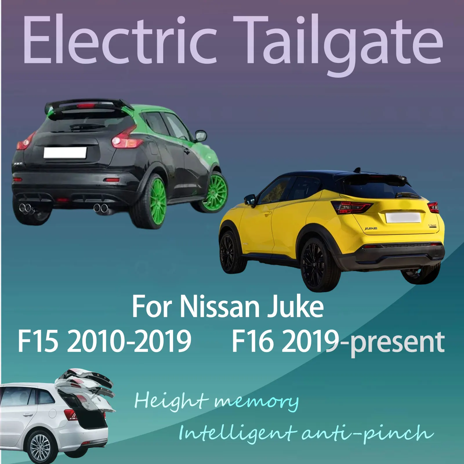 For Nissan Juke F15 2010-2019/F16 2019-present Electric Modified Tailgate Intelligent Height Automatic Lifting Key-Control