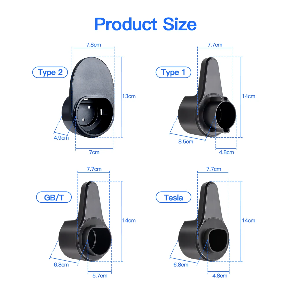 Kolanky حامل شاحن سيارات كهربائية لنوع 2/نوع 1 مقبس توصيل التوصيل لتيسلا نوع 1 Type2 GB-T القياسية مركبة كهربية سيارة #4