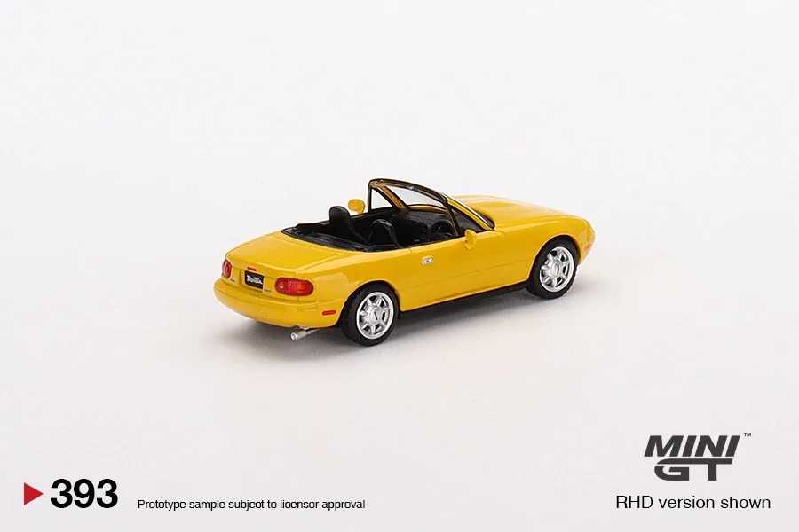 MINI GT 1:64 Eunos Roadster Sunburst Yellow /Miata MX-5 Diecast Model Car