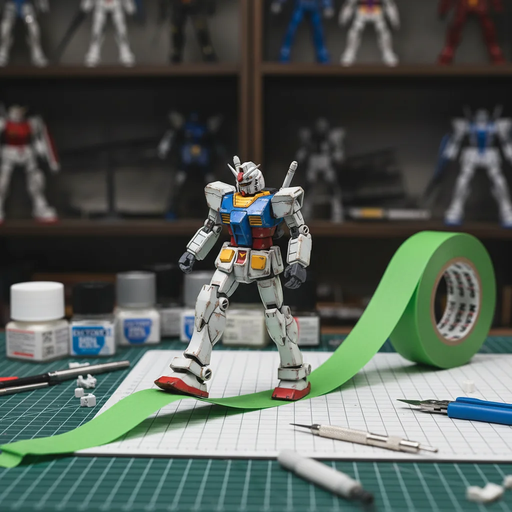 YX Model Masking Tape Set of 5 Precision No Residue Spraying Tape for Gundam Military Scale Model Hobby Painting