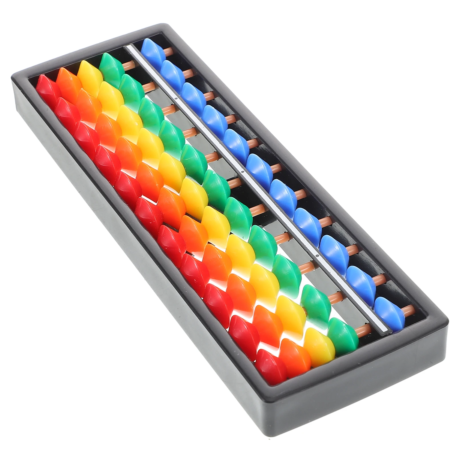 9 Row Colorful Plastic Abacus 5 Beads Each Row Math Learning Tool for Children Addition Subtraction Multiplication Division