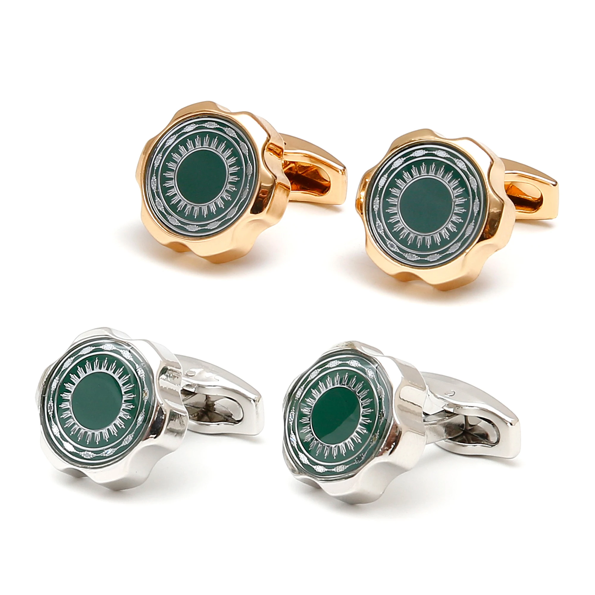 

Cufflinks for Men TOMYE XK23015 Fashion Casual Green Button Wholesale Tuxedo Formal Dress Shirt Cuff Links Gifts Jewelry