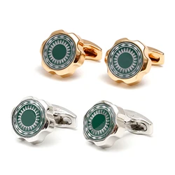 Cufflinks for Men TOMYE XK23015 Fashion Casual Green Button Wholesale Tuxedo Formal Dress Shirt Cuff Links Gifts Jewelry