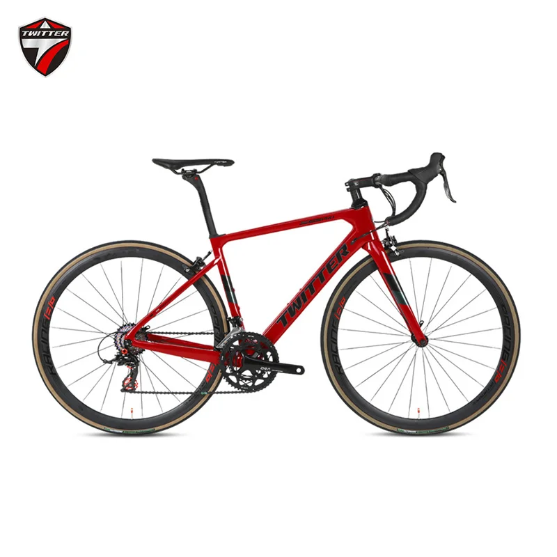 

TWITTER 2024 Assault Carbon Fiber 700C Road Bike 24-Speed Hidden Inner Cable Routing with V-Brake Brake Road Hill Climb Racer