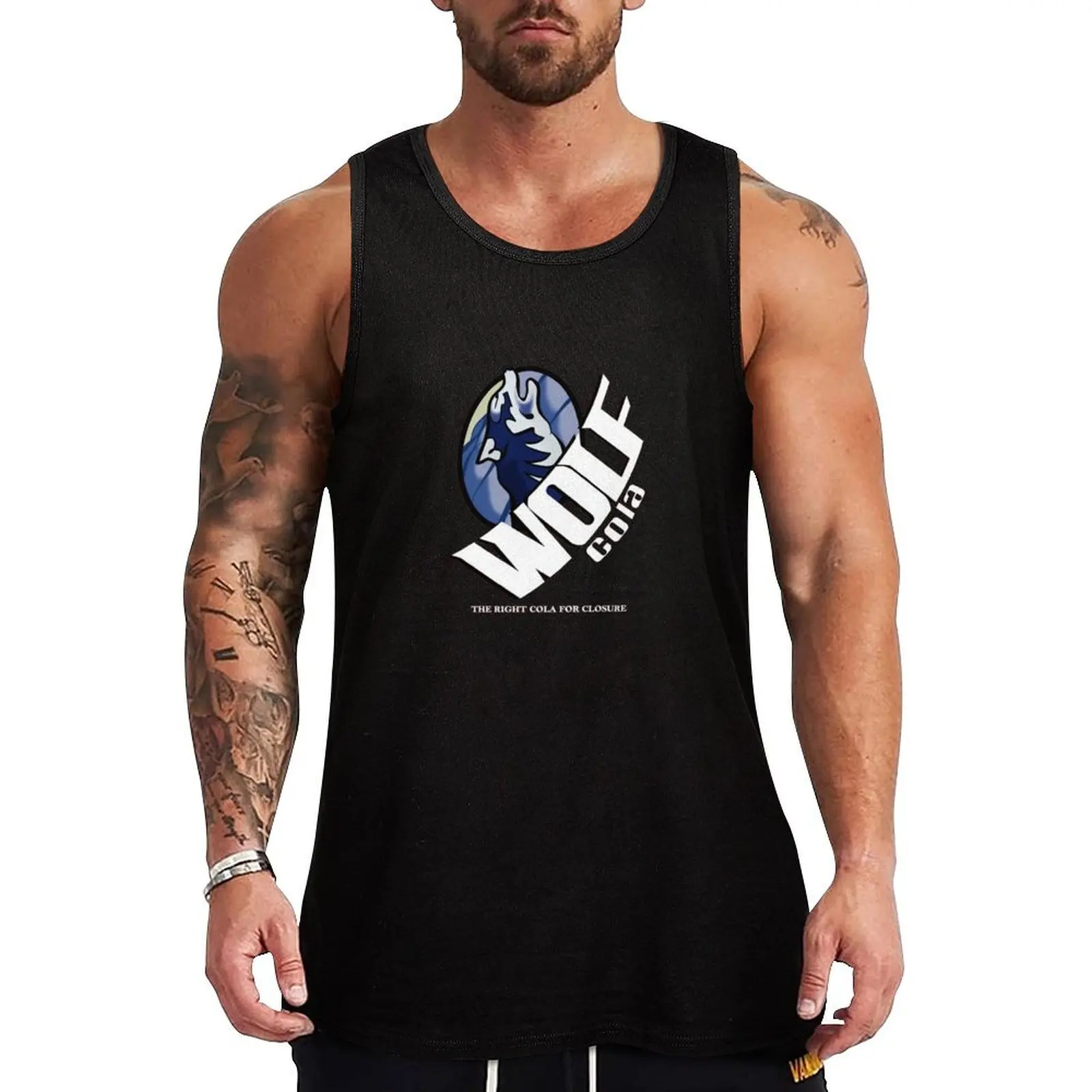 

Wolf Cola - The Right Cola for Closure Tank Top tops Men's gym t-shirt summer 2024