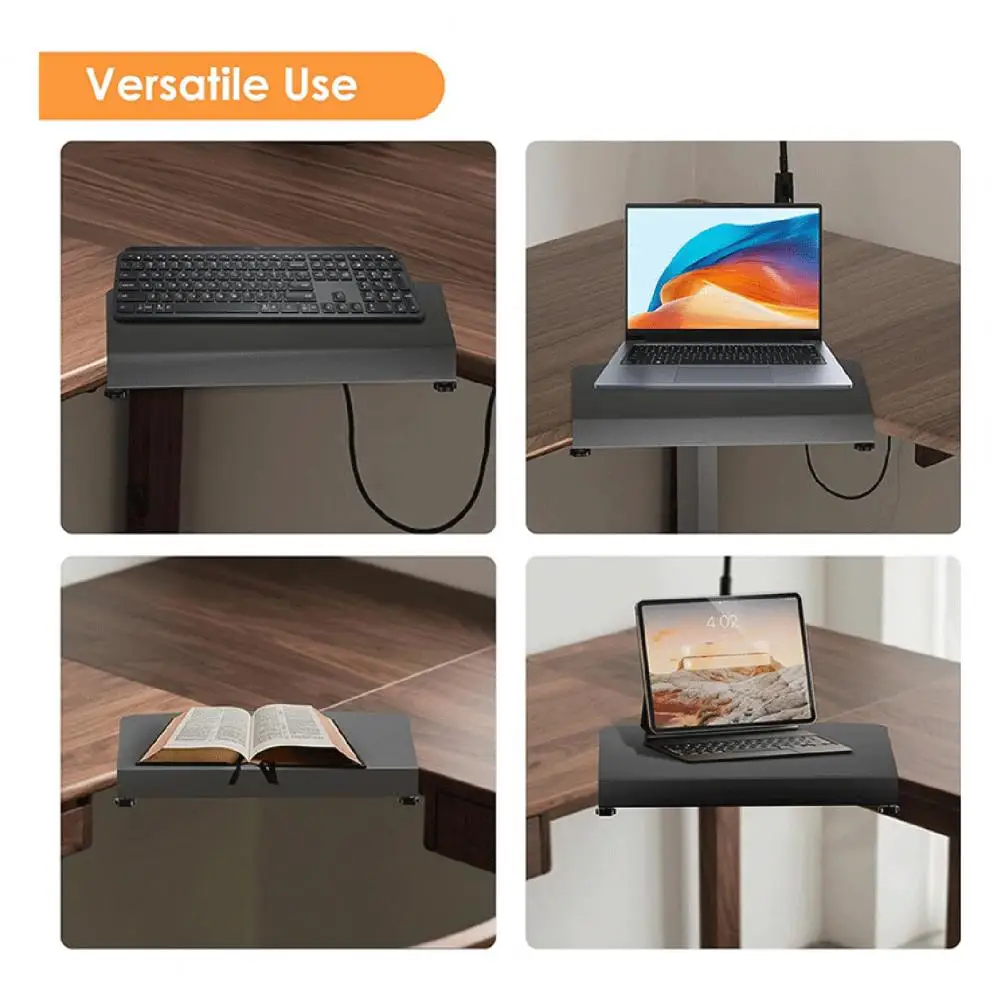 L-shaped Desk Accessory Desk Corner Connector Clamp-on Corner Desk Connector Sleeve Plate Universal L-shaped Platform Extender