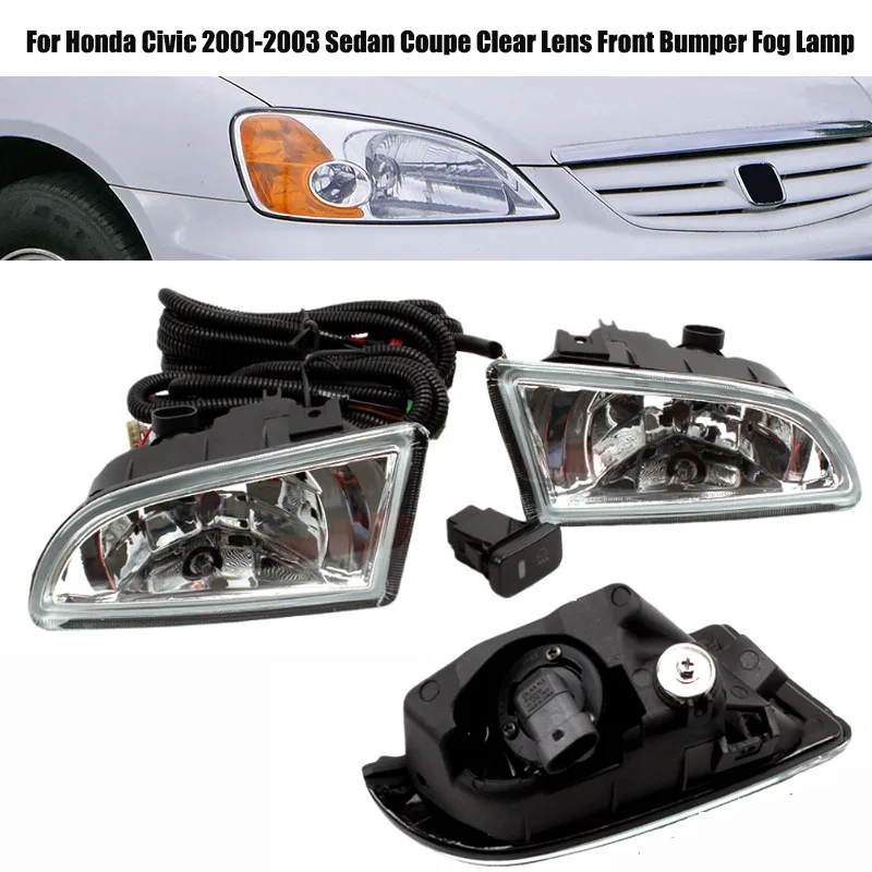 for-honda-civic-2001-2003-sedan-coupe-clear-lens-front-bumper-fog-lamp-with-wiring-harness-switch-full-set