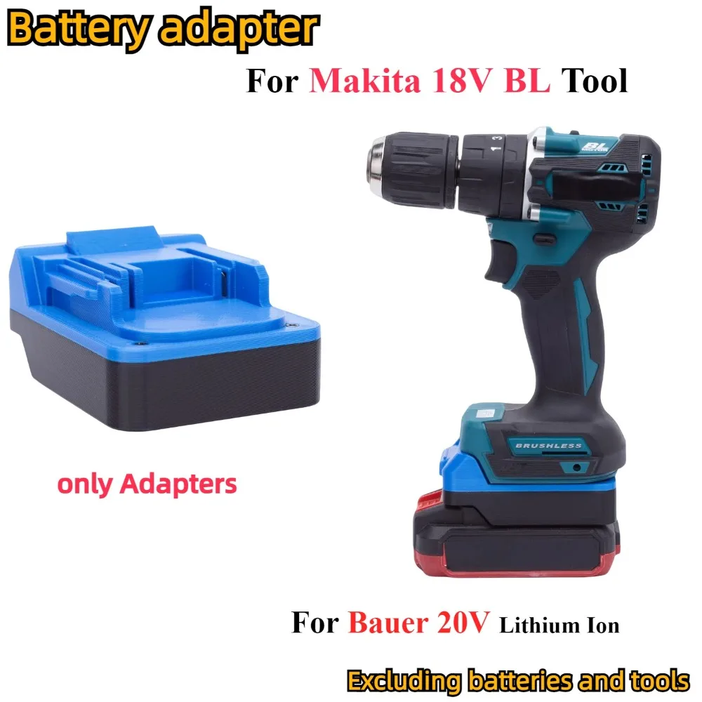 

Adapter/Converter for Bauer 20V Li-ion Battery TO Makita 18V BL Cordless Electric Drill Tools Battery (Only Adapter)