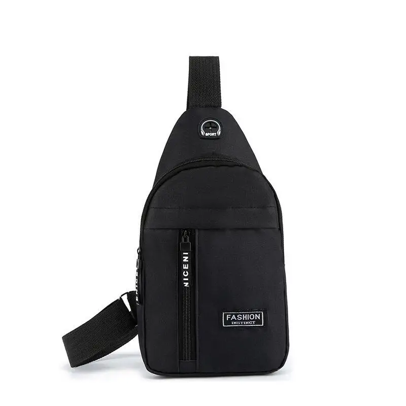 Men's Crossbody Bag Fashionable Oxford Cloth Single Shoulder Bicycle Riding Bag Casual Leisure Chest Pack Young Men's Bag