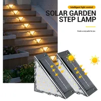 1/2/4PCS Solar Deck Lights Outdoor Step Fence Lights Waterproof Solar Lamp for Railing Stairs Pathway Garden Light Decoration