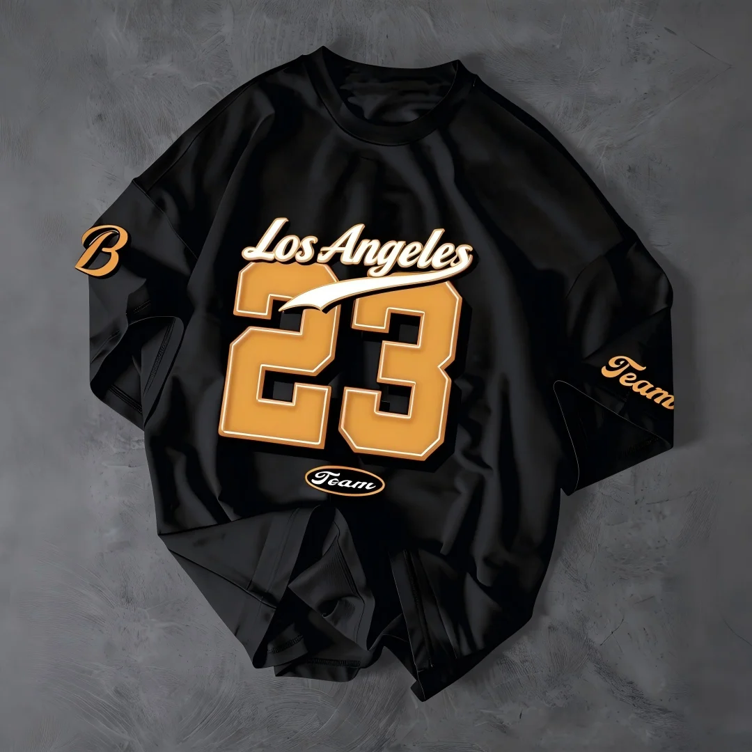 Street Fashion Los Angeles - Zomer heren nieuw Los Angeles alfabet