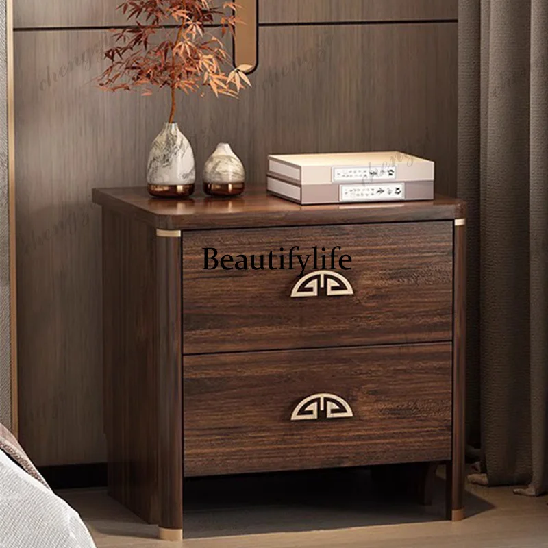 

Nightstand Bedroom Mobile Cabinets Drawers Bedside Table Luxury Storage Organizer Mesitas De Noche Home Furniture