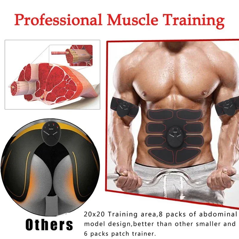 

Electric Wireless Muscle Massager Trainer Massager Fitness Abdominal Training Weight Loss Body Slimming Massager
