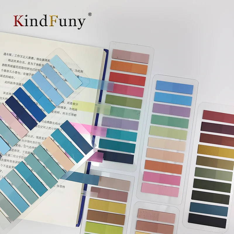 200 Sheets Colorful Transparent канцелярия Stickers Notes Self -Adhesive Book Marker Stickers Annotation Tabs Paper Stationery