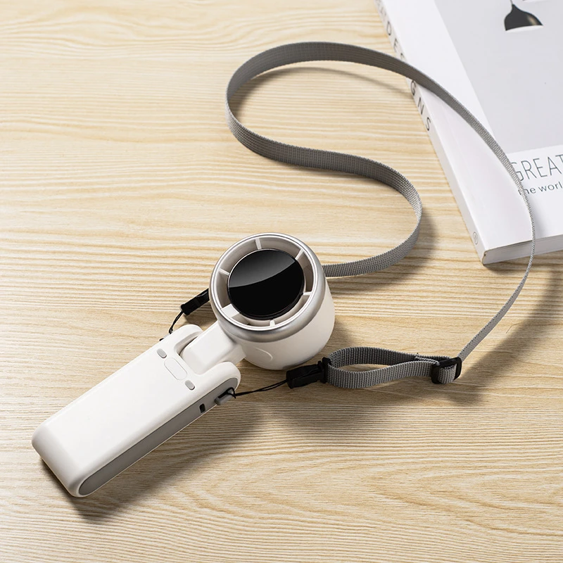 مروحة يدوية صغيرة توربو مروحة USB سطح المكتب مروحة فرش السيارات المحمولة معلقة الرقبة مروحة صغيرة التخييم تسلق الجبال