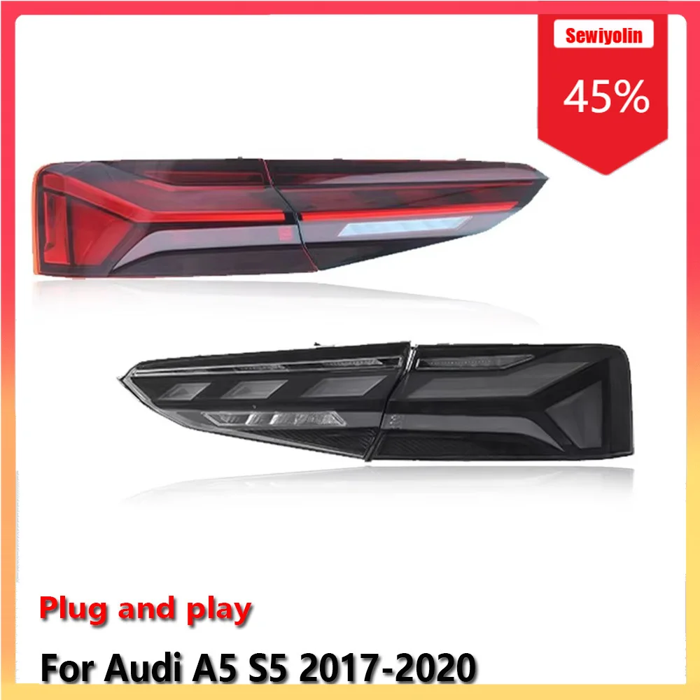 

Car Lamps Tail Light Assemblies For Audi A5 S5 2017-2020 Auto Fog DRL Brake Turn Signal Lamp Plug and Play