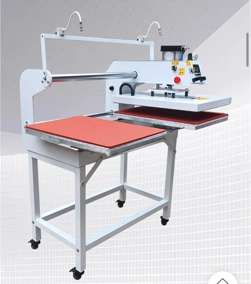 Flat Ironing Heat Press Machine Pneumatic Double Station  Heat Press Machine for T-shirts Printing