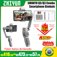 Zhiyun Smooth Q3 Smartphone Gimbal 3-Axis Phone Gimbals Portable Stabilizer for iPhone 14 pro max for Xiaomi for Huawei