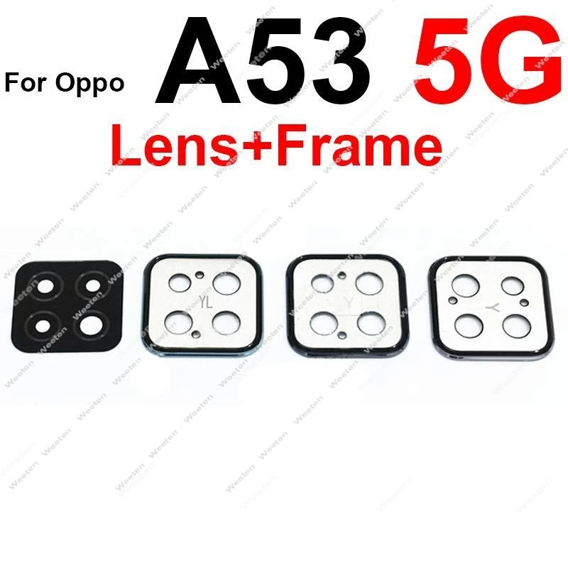 

For OPPO A15 A16 A32 A35 A36 A52 A53 A54S A55 4G 5G Back Camera Lens Frame Back Rear Camera Lens Cover Frame Holder Repair