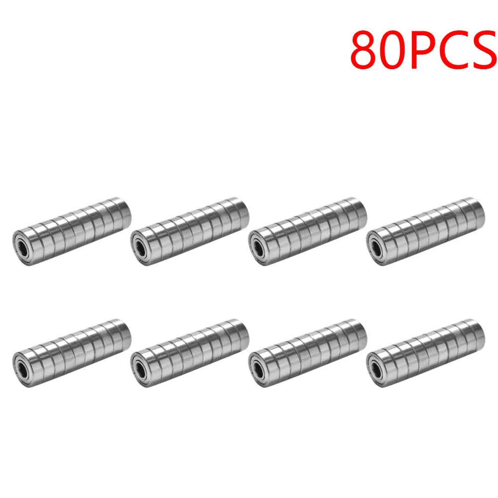 100–10 Stück 608ZZ Rillenkugellager 8 x 22 x 7/8 x 22 x 7 mm, doppelt geschirmt, Miniatur-Hochkohlenstoffstahl, einreihig, 608ZZ ABEC-7