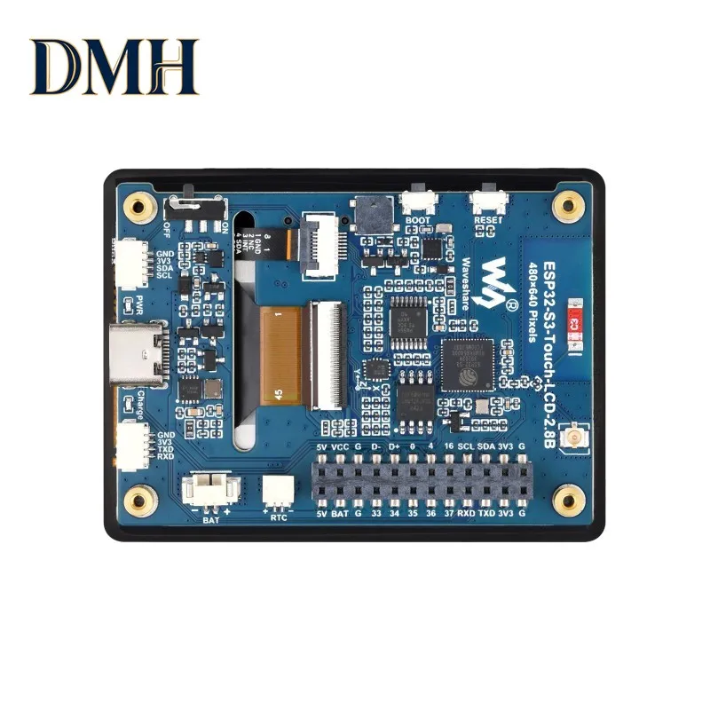 

DMH-Waveshare ESP32-S3-LCD-2.8, 2,8-дюймовая плата для разработки дисплеев типа B, 480×640, IPS, 32-битный двухъядерный процессор LX7, поддержка