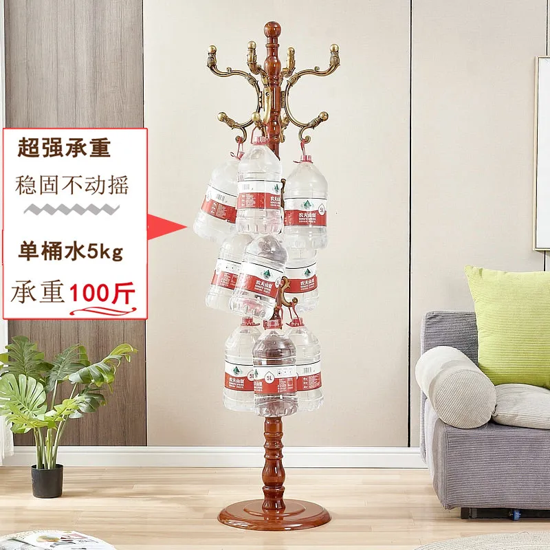 

coat rack Bedroom floor hanger Wooden Internet celebrity simple clothes hanger clothes rack Solid wood living room hang