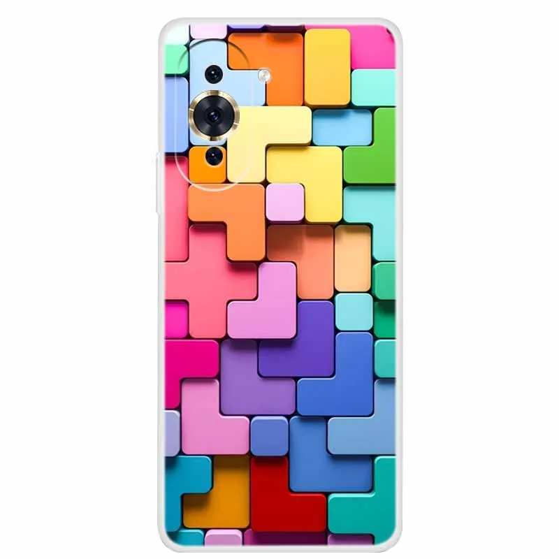 화웨이 노바 10 프로용 투명 대리석 소프트 TPU 실리콘 후면 커버, 폰 케이스, 펀다 코크 노바 10 프로용