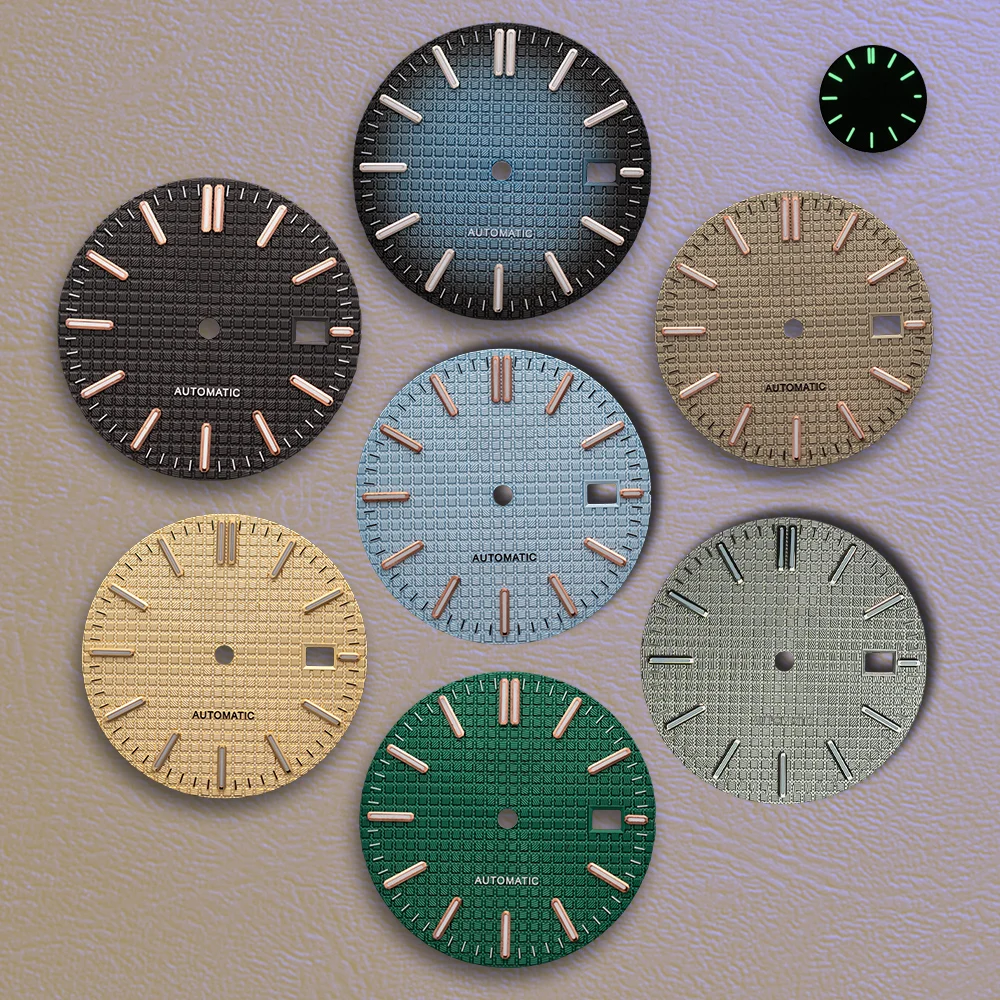 

Высококачественный циферблат с логотипом S, 31,8 мм, подходит для японских механизмов NH35/NH36/7S/4R, с зеленым люминесцентным покрытием, аксессуары для модификации часов